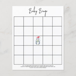 Penguin - Baby Dusche Bingo Spiel