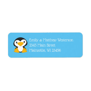 Penguin Baby Dusche Blue