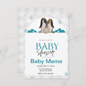 Penguin Baby Dusche Einladung (Vorne/Hinten)