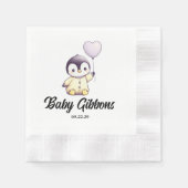 Penguin Baby Dusche Napkins Serviette (Vorderseite)