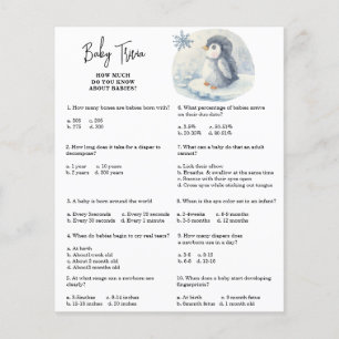 Penguin - Baby Trivia Baby Showspiel