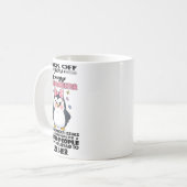 Penguin Back Off I Have A Crazy Granddaughter She  Kaffeetasse (Vorderseite Links)