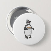 Penguin Baker Brot Button (Vorne & Hinten)