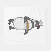 Penguin Baker Brot Fleecedecke (Vorderseite (Horizontal))