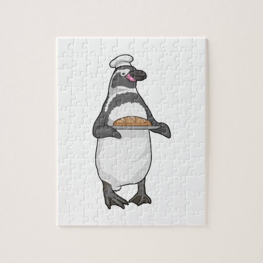 Penguin Baker Brot Puzzle (Vertikal)