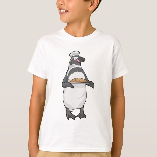 Penguin Baker Brot T-Shirt (Vorderseite)