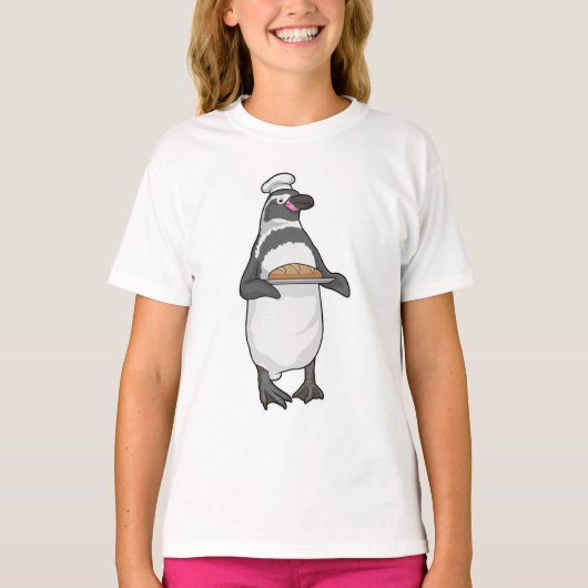 Penguin Baker Brot T-Shirt (Vorderseite)