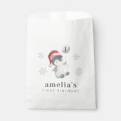 Penguin Balloon 1. Geburtstag Geschenktütchen (Vorderseite)