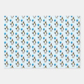 Penguin Balloon Partyhat Geschenkpapier Set (Vorderseite 2)