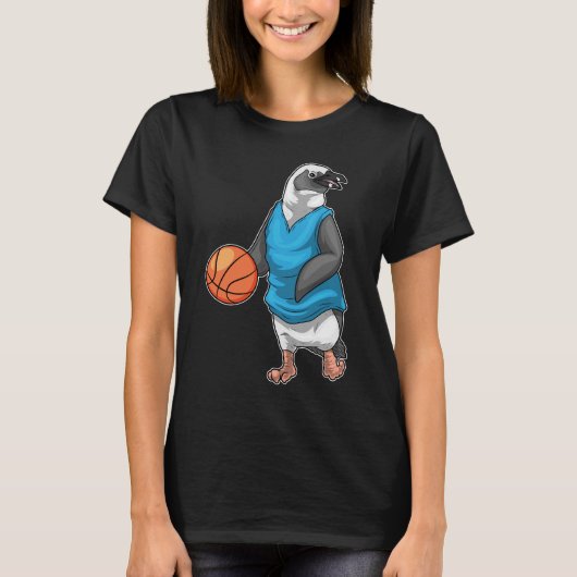 Penguin Basketball-Spieler Basketball T-Shirt (Vorderseite)