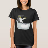 Penguin Bathe Bathtub Duck T-Shirt (Vorderseite)