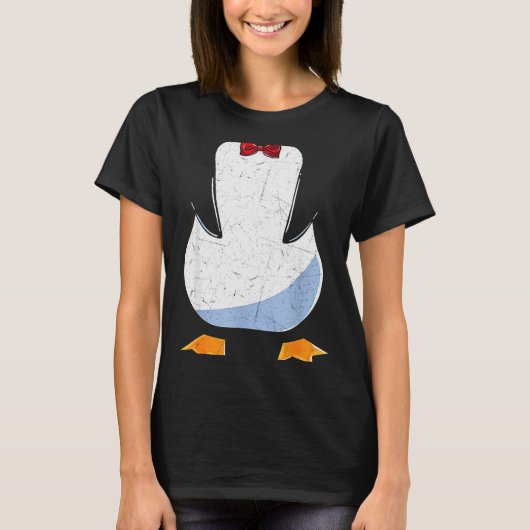 Penguin Belly Men Women Kids Penguin Costume T-Shirt (Vorderseite)