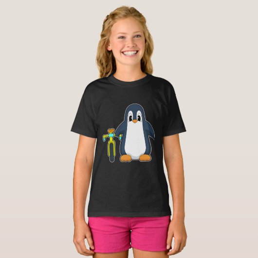 Penguin Bicycle T-Shirt (Vorne ganz)
