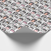 Penguin Bird Beispiel Background Geschenkpapier (Ecke)