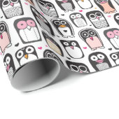 Penguin Bird Beispiel Background Geschenkpapier (Rolleneckpunkt)