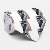 Penguin Bird Süße Tier Schwarz-weißes Wasser Krawatte (Gerollt)