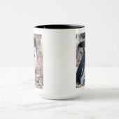 Penguin Bird Süße Tier Schwarz-weißes Wasser Tasse (Zentrum)