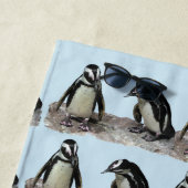 Penguin Birds Blue Beach Handtuch (Beispiel)