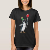 Penguin Birthday Balloon T-Shirt (Vorderseite)
