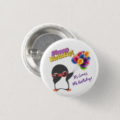 PENGUIN BIRTHDAY BUTTONS (Vorne & Hinten)