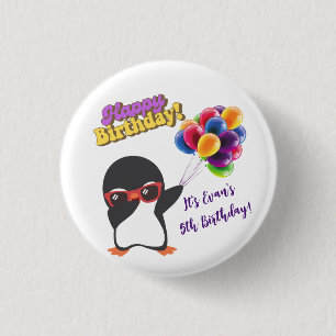 PENGUIN BIRTHDAY BUTTONS