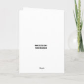 PENGUIN BIRTHDAY CARD FÜR EHEFRAU KARTE (Rückseite)