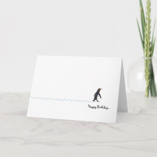 Penguin Birthday Card Karte