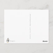 Penguin Birthday Card Postkarte (Rückseite)