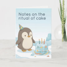 Penguin Birthday | Dry Humour Custom Birthday