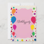 Penguin Birthday Einladung | Jungen & Mädchen Wint (Rückseite)