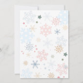 Penguin Birthday Invitation Girl Penguin Geburtsta Einladung (Rückseite)