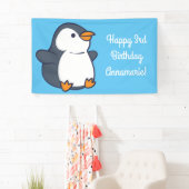 Penguin Birthday Party Banner (Insitu)