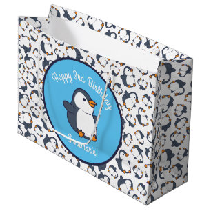 Penguin Birthday Party Große Geschenktüte