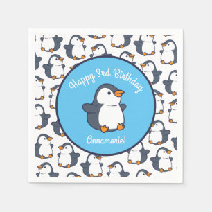 Penguin Birthday Party Serviette