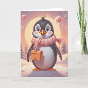 Penguin Birthday Serenade Karte