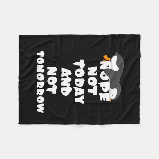 Penguin Blanket | Pinguin Lover Blanket  Fleecedecke (Vorderseite (Horizontal))