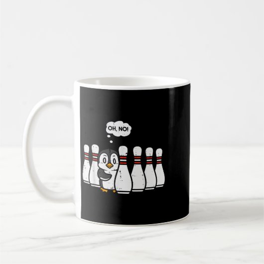 Penguin Bowling Ns Oh No Funny Bowler Player Men W Kaffeetasse (Links)