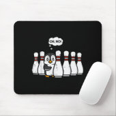 Penguin Bowling Ns Oh No Funny Bowler Player Men W Mousepad (Mit Mouse)