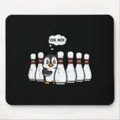 Penguin Bowling Ns Oh No Funny Bowler Player Men W Mousepad (Vorne)