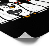 Penguin Bowling Ns Oh No Funny Bowler Player Men W Poster (Ecke)