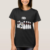 Penguin Bowling Ns Oh No Funny Bowler Player Men W T-Shirt (Vorderseite)