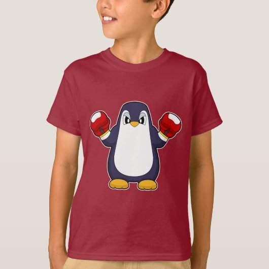 Penguin Boxer Boxing gloves Boxing T-Shirt (Vorderseite)