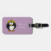 Penguin-Briefträger-lila Gepäck-Umbau Gepäckanhänger (Vorderseite horizontal)