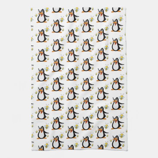 Penguin Bumblebee Küche Handtuch (Vertikal)