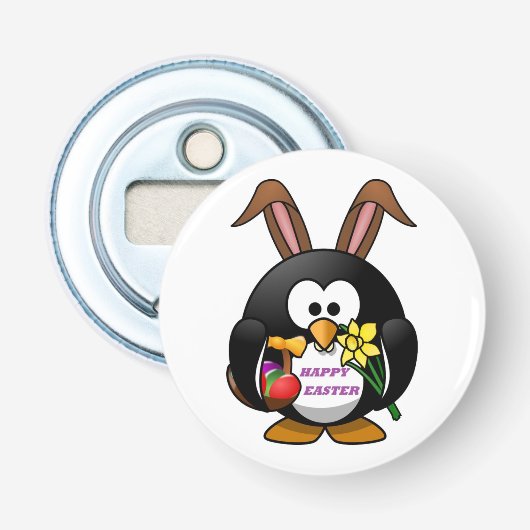 PENGUIN BUNNY "HAPPY EASTER" FLASCHENÖFFNER (Vorderseite)