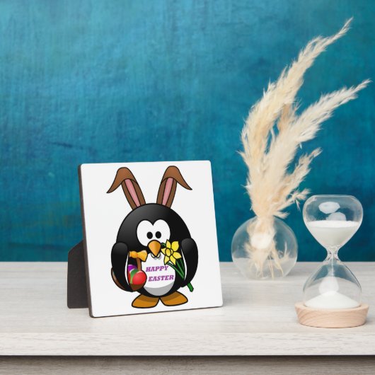 PENGUIN BUNNY "HAPPY EASTER" FOTOPLATTE (InSitu)