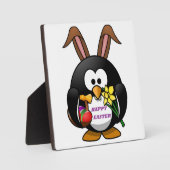 PENGUIN BUNNY "HAPPY EASTER" FOTOPLATTE (Vorderseite)