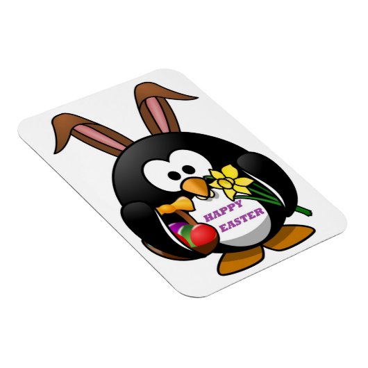 PENGUIN BUNNY "HAPPY EASTER" MAGNET (Rechte Seite)