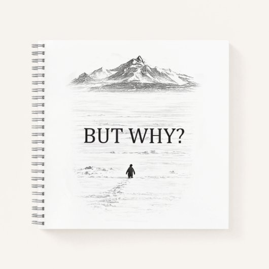 Penguin But Why Mountains  Notizblock (Vorderseite)