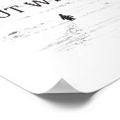 Penguin But Why Mountains  Poster (Ecke)